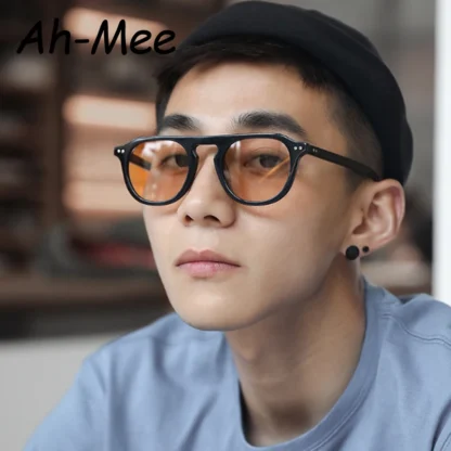 Oval Sunglasses Vintage Punk Sunglasses - Image 3