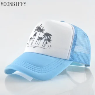 Trees Mesh Baseball Cap Summer Outdoor Snapback