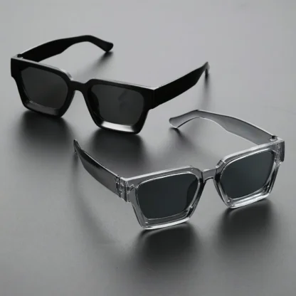 Classic Square Plastic Frame Sunglasses - Image 2