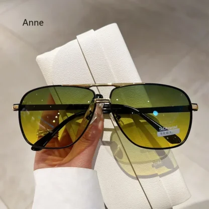 Oversized Vintage Sunglasses Polarized Double Bridged - Image 2