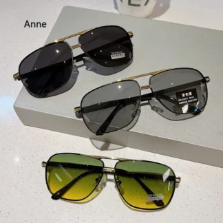 Oversized Vintage Sunglasses Polarized Double Bridged