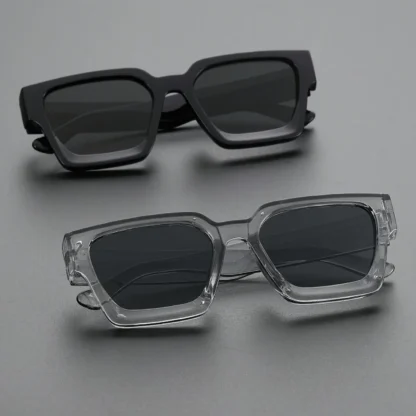 Classic Square Plastic Frame Sunglasses - Image 3