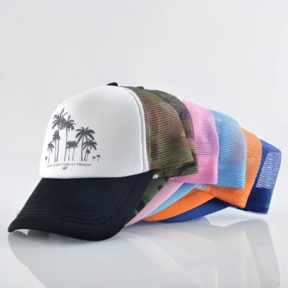 Trees Mesh Baseball Cap Summer Outdoor Snapback - Image 6