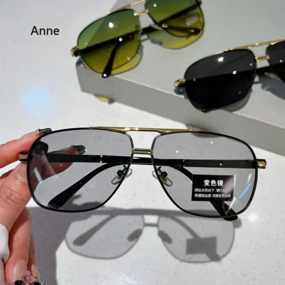 Oversized Vintage Sunglasses Polarized Double Bridged - Image 3