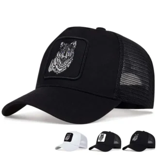 Embroidered Wolf Baseball Cap