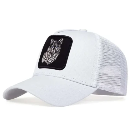 Embroidered Wolf Baseball Cap - Image 3
