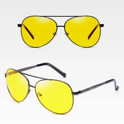 Men's night vision sunglasses, anti-glare metal-framed double-beam glasses as seen in Far Cry 5 - Image 3