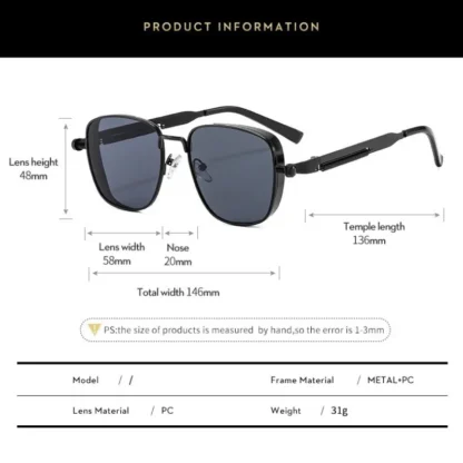 Retro Spring Leg Sunglasses - Image 7