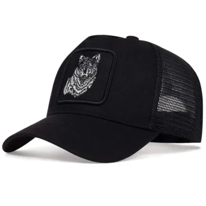 Embroidered Wolf Baseball Cap - Image 5